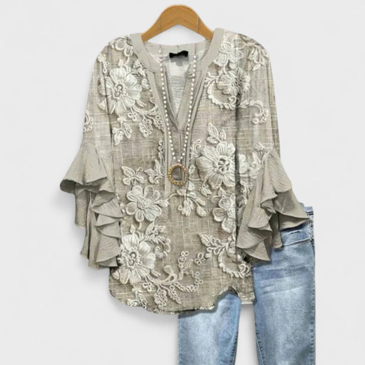 Claire – Bloom Print Blouse