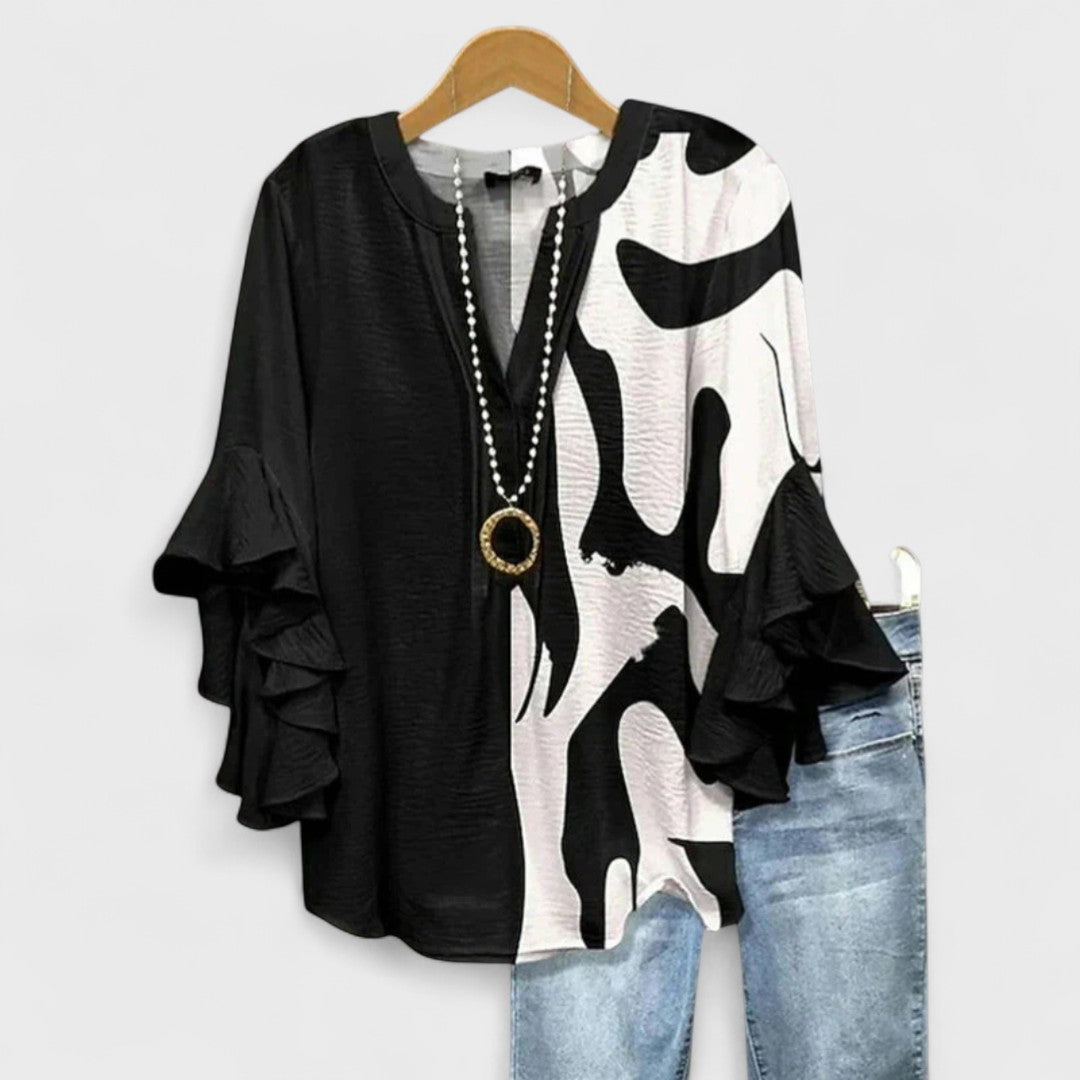 Claire – Bloom Print Blouse