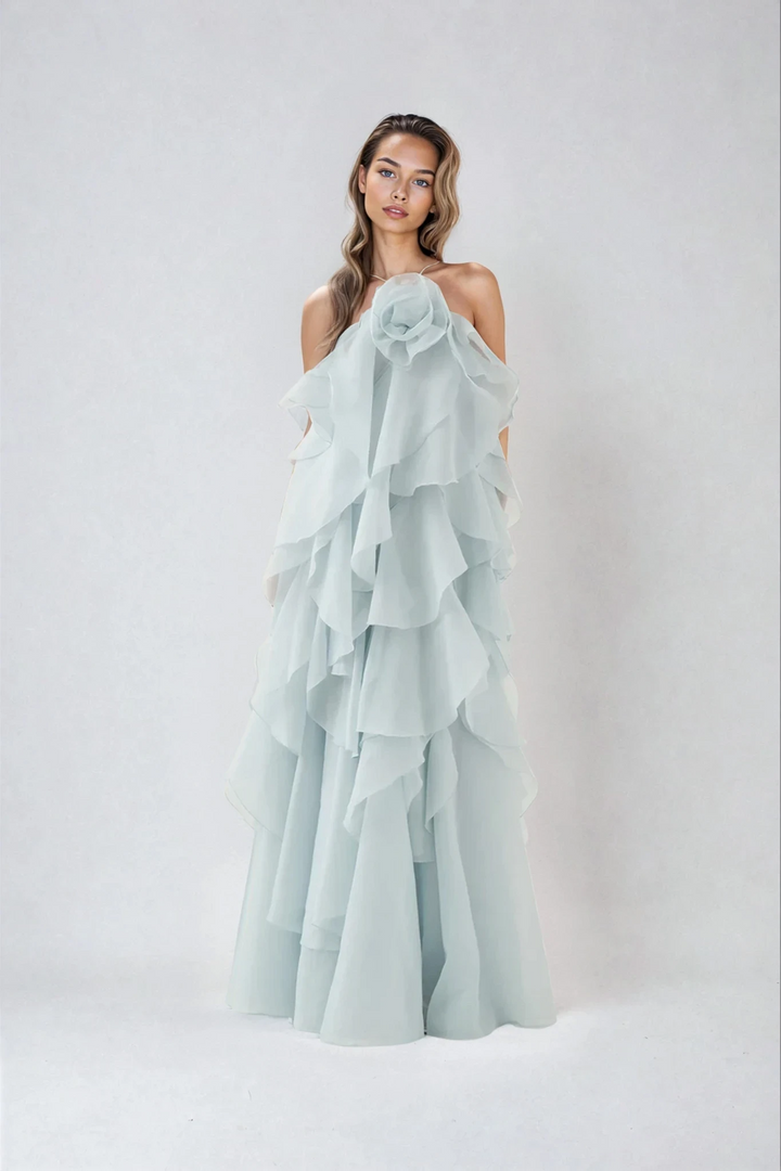 Autumn – Layered Tie-Strap Maxi Dress