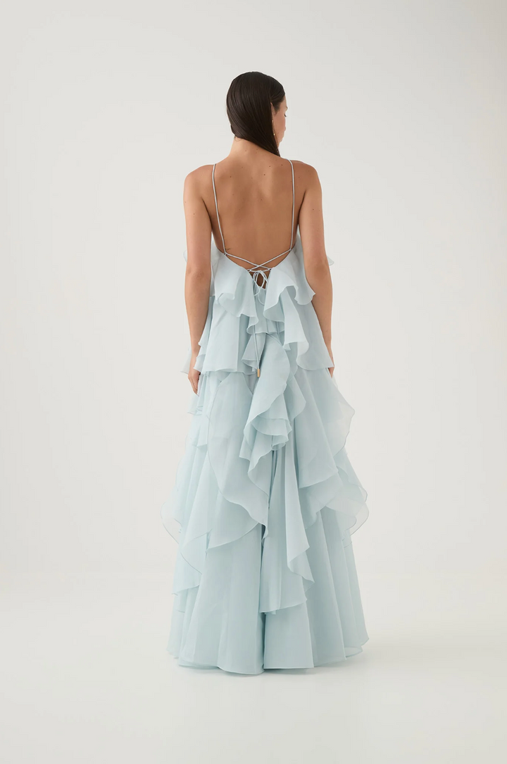 Autumn – Layered Tie-Strap Maxi Dress