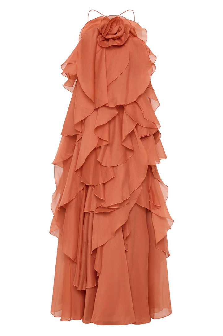 Autumn – Layered Tie-Strap Maxi Dress