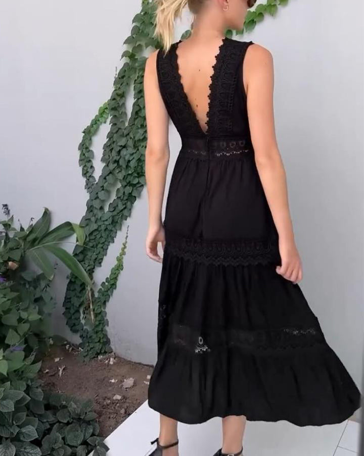 Clara – Lace-Detail Summer Dress