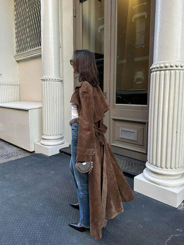 Simone – Elegant Belted Trench