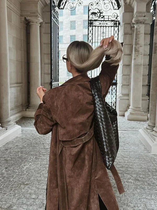 Simone – Elegant Belted Trench