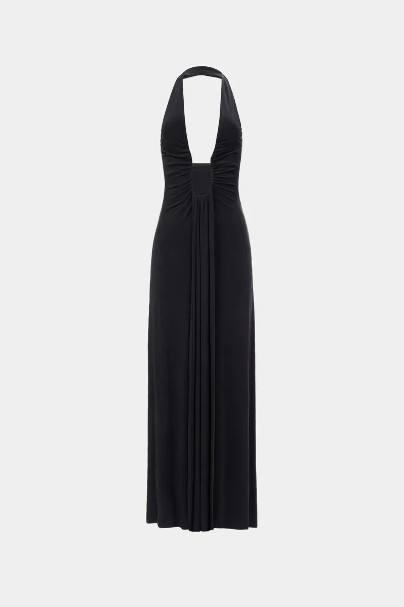 Celeste – Ivory Draped Maxi Dress