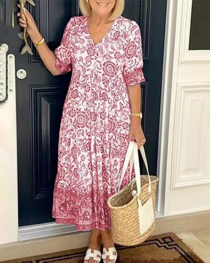 Sophie – Breezy Blue Floral Dress
