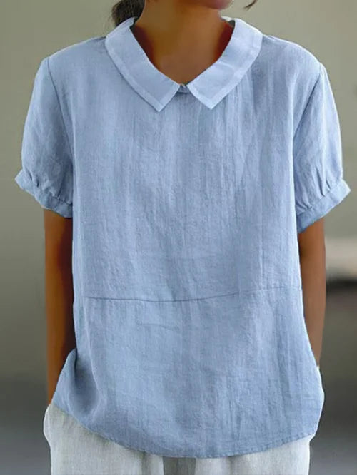 Sophie – Relaxed Collared Everyday Top