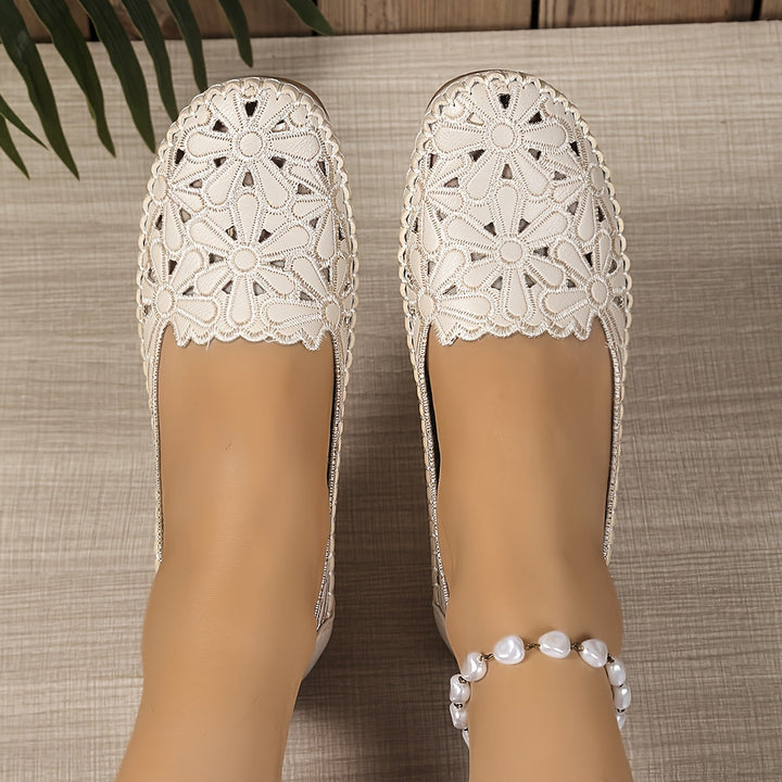 Chantal – Petal-Cut Slip-On Flats