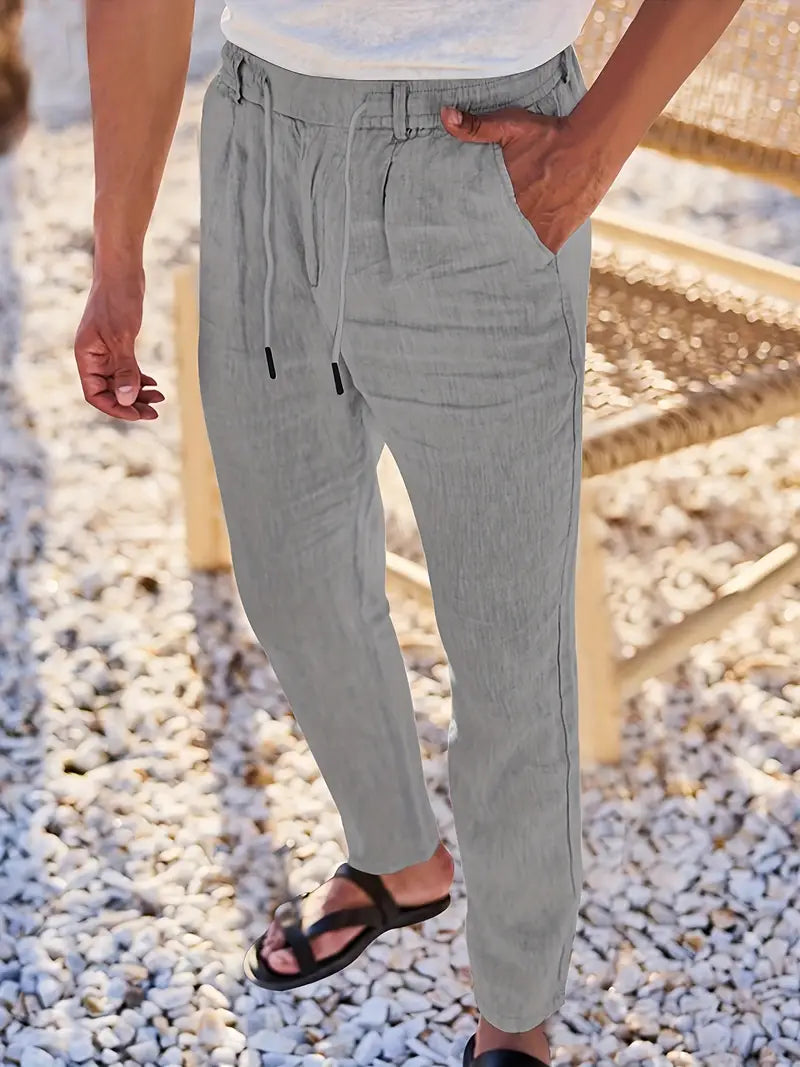 Malcolm – Easygoing Linen Drawstring Pants