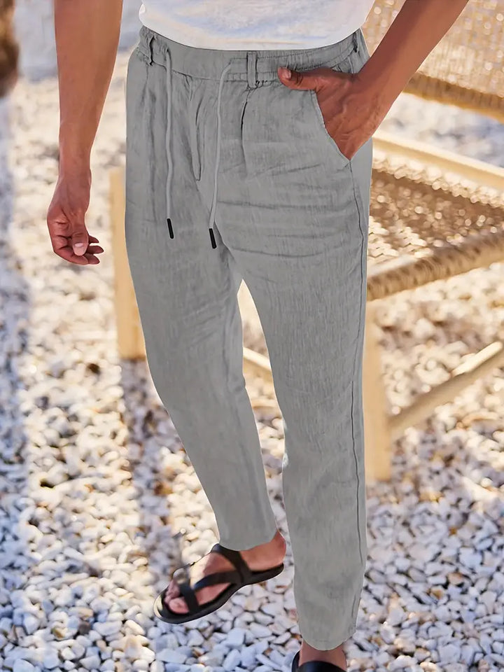 Malcolm – Easygoing Linen Drawstring Pants