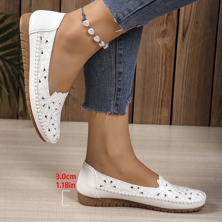 Chantal – Petal-Cut Slip-On Flats