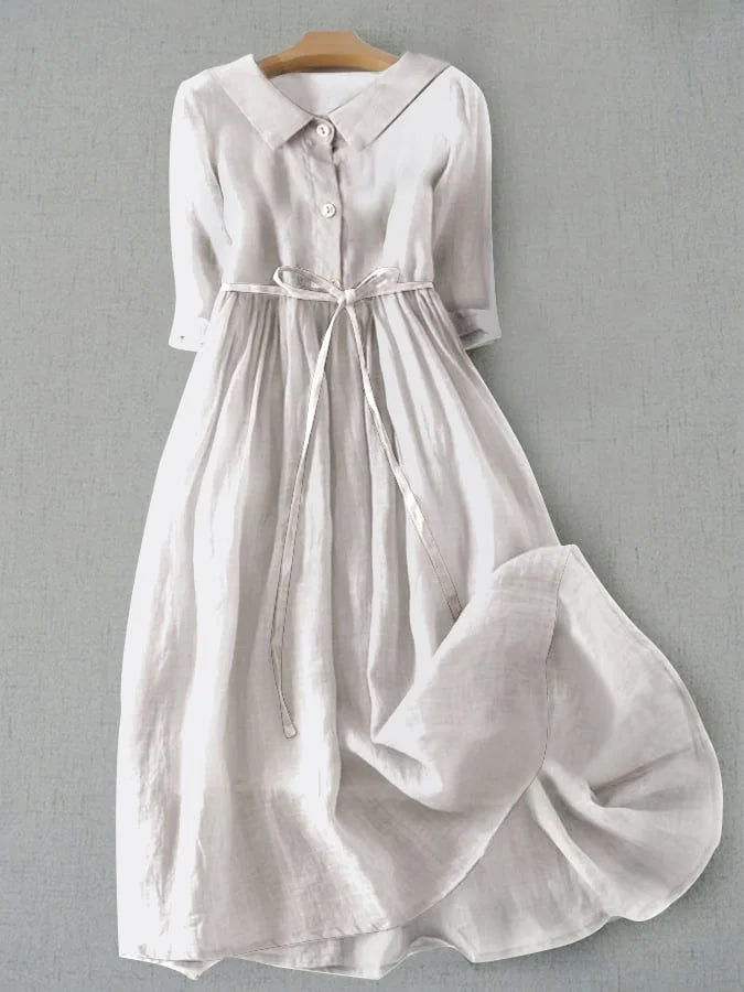 Claire – Vintage Waist-Tie Dress