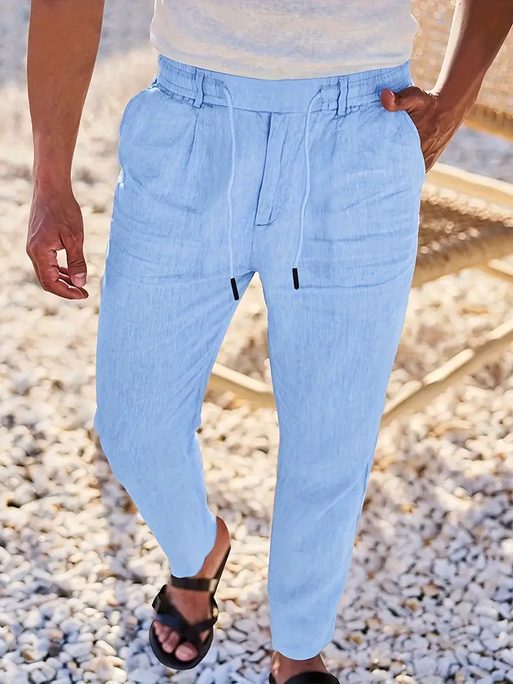 Malcolm – Easygoing Linen Drawstring Pants