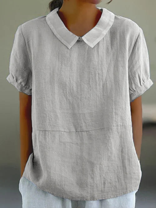 Sophie – Relaxed Collared Everyday Top