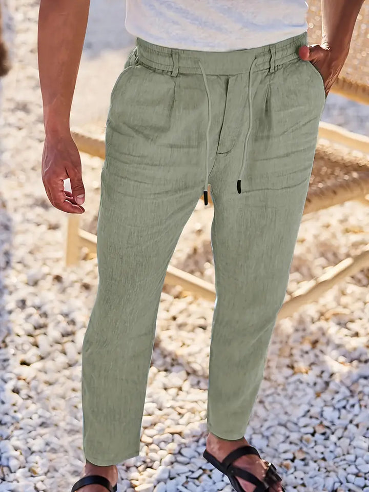 Malcolm – Easygoing Linen Drawstring Pants