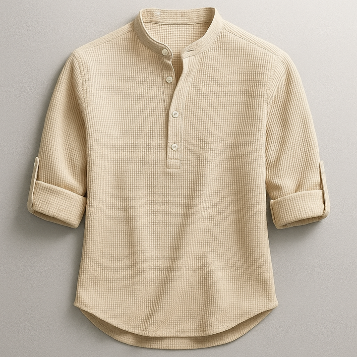 Adrian – Versatile Mandarin Collar Shirt