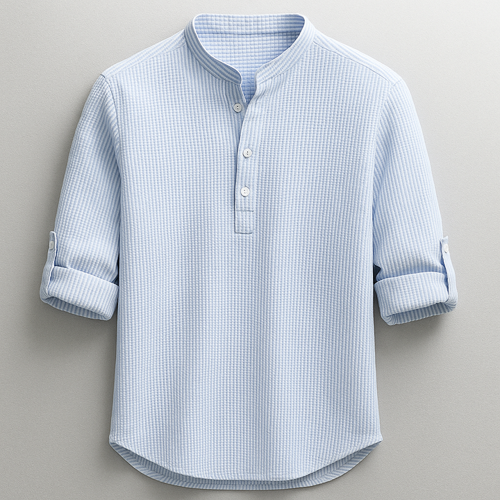 Adrian – Versatile Mandarin Collar Shirt