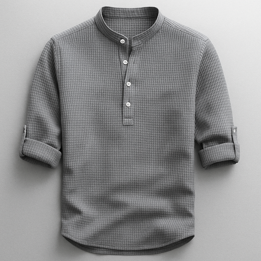 Adrian – Versatile Mandarin Collar Shirt
