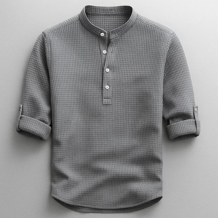 Adrian – Versatile Mandarin Collar Shirt