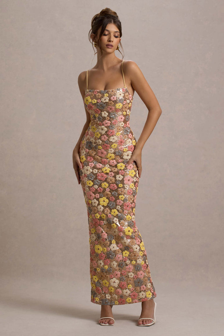 Selene – Pastel Glow Maxi Dress